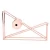Import Rose Gold Metal Crafts Popular Stationery Office Mini Tape Dispenser Cutter Stand Promotional Gift Desktop Adhesive Tape Holder from China