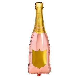 Rose Gold Party Decoration Champagne Bottle Balloon For Engagement Bachelorette Party Decorations