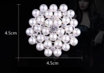 rose golden pearl rhinestone flower brooch for wedding dress and invitation card