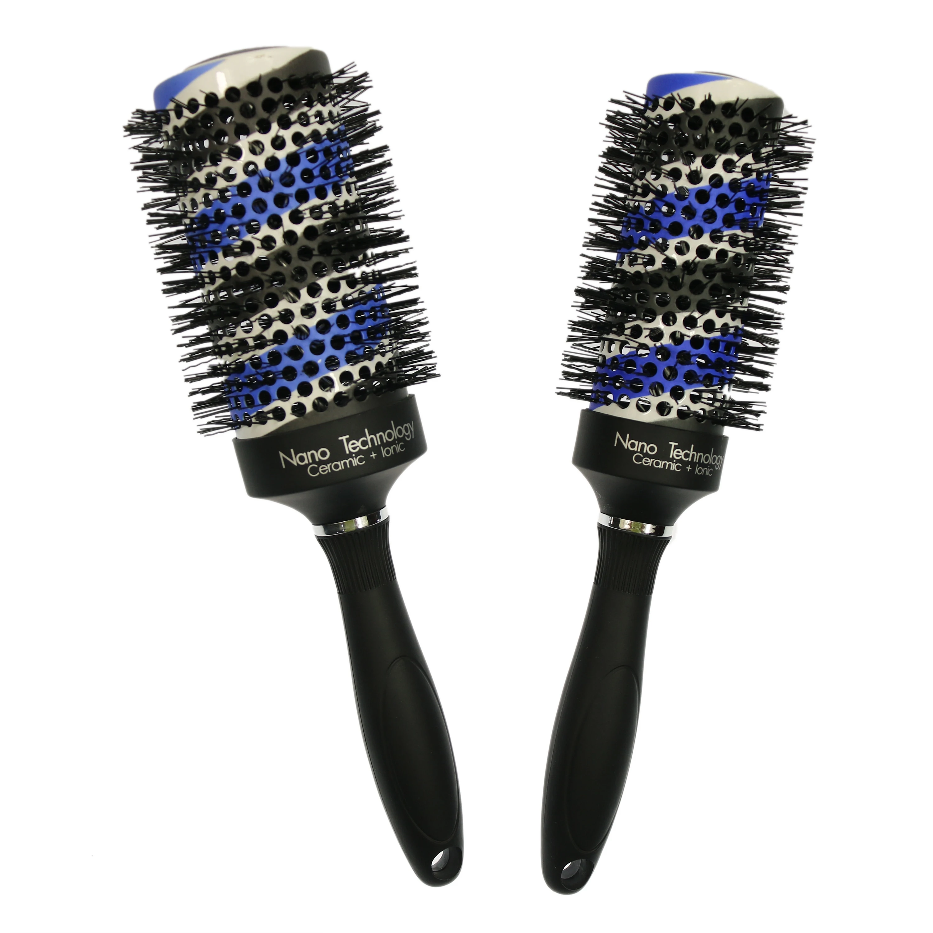Round heat control ceramic  hair brush nylon antistatic roller brush