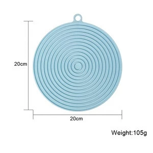 Round Shape Silicone heat resistant pan mats,pads table mat  silicone placemat kitchen tools