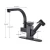 Import Rozin Matte Black Kitchen Faucet Led Pull Out Spout Kitchen Sink Mixer Tap with10inch Cover Stream Sprayer Head from China