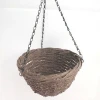 Rustic willow hanging garden brushwood baskets for flowers
