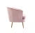 Import (SANDY) Modern Candy Pink Leisure Arm Chairs Single Couch Seat Home Garden Living Room Furniture Sofa with Gold Metal Legs from China