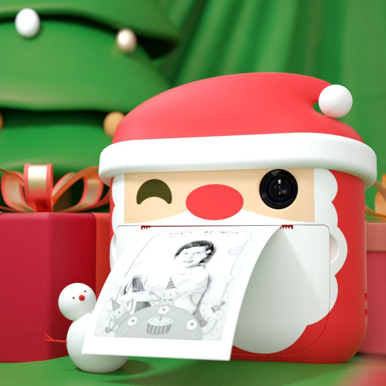 Santa model print camera kids digital instant camera
