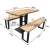 Import School Canteen Table Set KFC Restaurant  Dining Room Set from China
