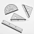 Import School Supply High Quality Geometric Measuring Tools 4PCS Ruler Set With 360 Degree Protractor from China