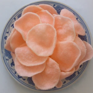 Seafood fried Snack 227g Red Color Uncooked Dried Prawn Crackers