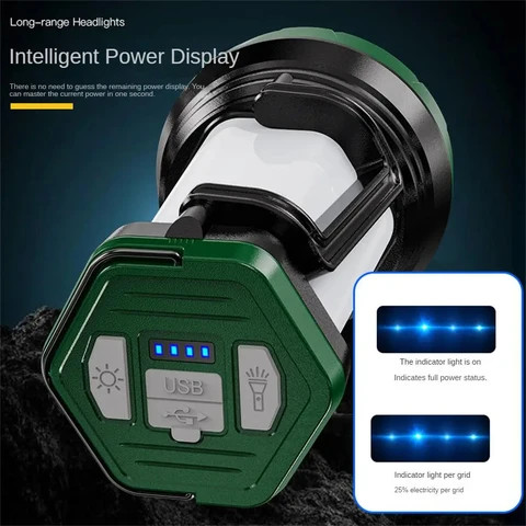 Searchlight Safe Portable Lighting Three Colors Switchable Not Dazzling Convenient To Carry Flashlight Led Portable Lamp Durable
