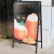 Import Shape advertising frame aluminum board A frame sign folding alloy poster display stand from China