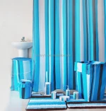 Shower curtain Coordinate bathroom set/ Bathmat and bath accessory set
