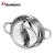 SiChuan Induction Stock Pot Compatible , Dual Sided Stainless Steel Hot Pot With Divider