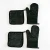 Import silicon quilted oven gloves double heat resistance mitts set from China