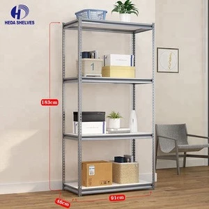 Silver Gray metal storage shelf for other Furniture living room