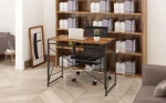 Simple student study writing desk with folding metal legs home use computer office desk cheap price