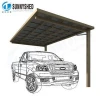 Single Slope Canopy Powder Coated Frame Shade Shelters Carport With Polycarbonate Roof