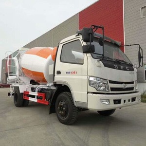 sinotruck howo brand 3-4 cbm small truck concrete mixer