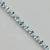 Solid 925 sterling silver natural blue topaz gemstone bracelet jewelry statement bracelet wholesale gemstone handmade bracelet
