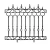 Import Solid cast iron fence cast from pig iron, durable and resistant to oxidation from China