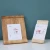 Import solid wood base wooden desktop landscape painting stand photo calendar postcard notepad holder clipboard base from China
