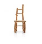 Solid Wood Chair Dining  Original Ecological Unique Design Unfinished Living Room Dining Room Homestay Inn Restaurant