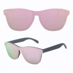 Somta Anti Uv 100% Handmade Rimless Pc Frame Polarized Sunglasses With Cases For Driving
