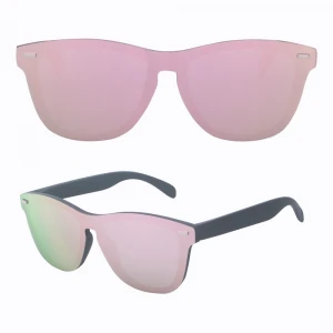 Somta Anti Uv 100% Handmade Rimless Pc Frame Polarized Sunglasses With Cases For Driving