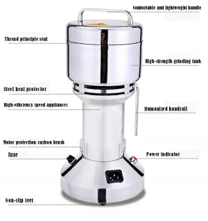 Spice/herb grinder machine for kitchen/food pulverizer machine price/pulverizer grinding equipment