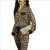 Import Spring and Autumn 2021 new pajamas leopard print lace  silk pajamas comfortable home wear chiffon set from China