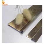 square edge tile trims floor stainless steel metal frame tile accessories decorative for flooring edge
