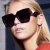 Import Square Oversized Sunglasses Women Luxury BrandNew Designer Gradient Sun Glasses Big Frame Vintage Eyewear UV400 from China