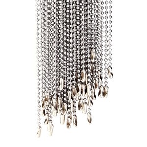 Stainless Steel Ball Pack of 50 ,24 inches Polished 2.3mm Bead Chain Adjustable Metal Pull Chain