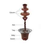 stainless steel chocolate fountain machine