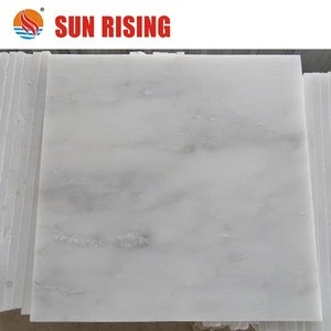 Stock Supply Natural Stone Polished White Marble floor tile at High quality