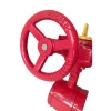 strong and sturdy double flanged butterfly valve sealed grooved end butterfly valve body
