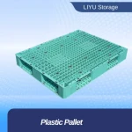 Sturdy Grid-Surface Square Grid Plastic Pallet for Heavy-Duty Racking