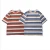 Import Stylish Summer Loose Half Sleeve T-shirt Trendy Versatile Striped Round Neck Top For Men Or Women from China