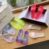 Summer Beach Spring Comfortable Transparent Jelly Slipper For Women Neon Color Jelly Slipper