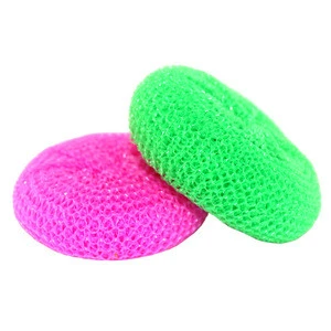 Support customized size wholesale cheap price colorful kitchen plastic cleaning ball