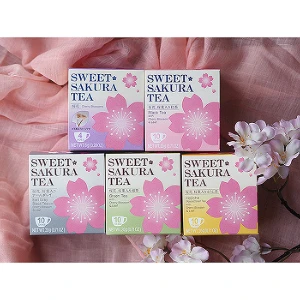 Sweet sakura luxury eco friendly gift fresh tea made in Japan