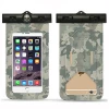 Swimming touch screen bag compass camouflage phone waterproof bag pvc portable army green mobile phone accessories for iphone