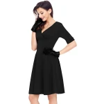 Swing Party Evening Dress Delores Sleeve Retro Dress Women Office Wear