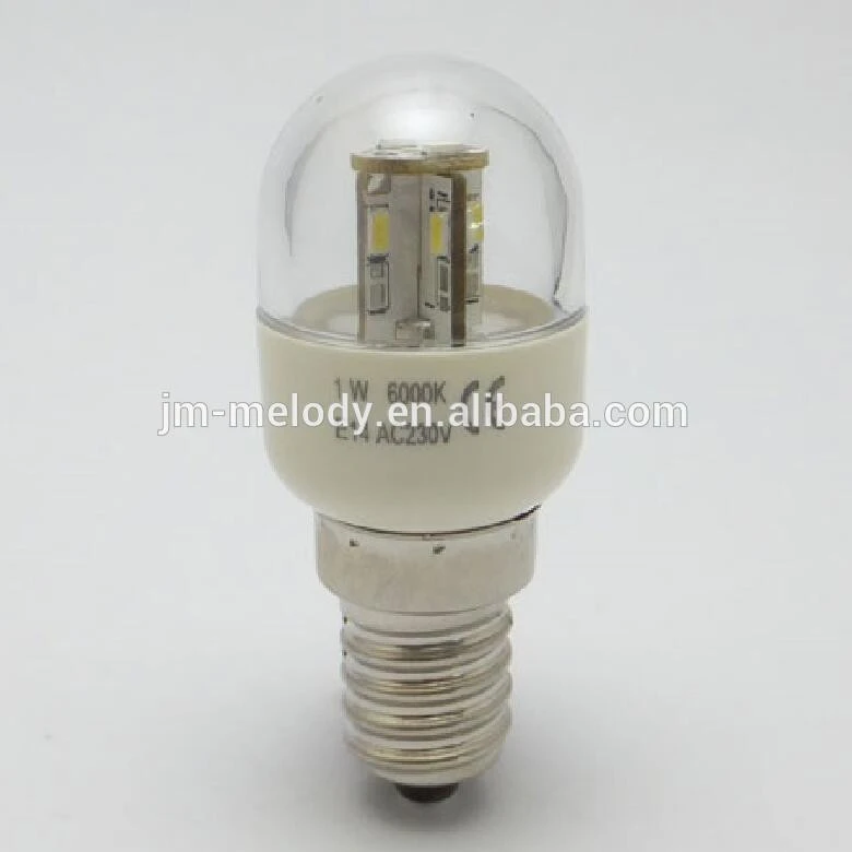 T25 1W led refrigerator light bulb lamp E12 B15 E14 E17 230V 24V 10-30V 60V DC