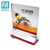 tabletop menu display stand A4 clear acrylic sign holder for display