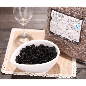 Taiwan Best Selling Black Tapioca Pearl Used In Bubble Tea as Boba