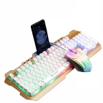 teclado gamer Computer Wired Gamer Headset Set RGB Gaming Keyboard And Mouse Combo