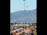 TIANHUANG High Power Flood Lighting with Pole Price 15M 20M 25M 30M LED High Mast Light