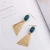 Import Titanium Steel Jewelry Fine Women Natural Turquoise Earrings from China