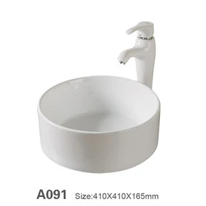Toilet Sanitary Ware Round Shape Deep Basin Hand Washing Basin A091