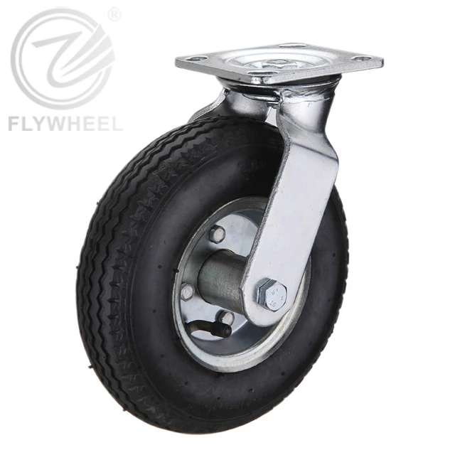 Tool car caster wheels 8/10/12/16 inch pneumatic heavy duty Swivel Caster Wheels